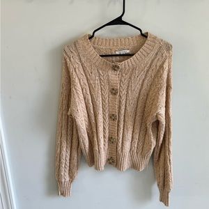 Blush varsity cardigan.